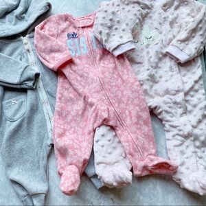 Carter's, Kyle & Deena Fleece One Piece Bundle 0-6
